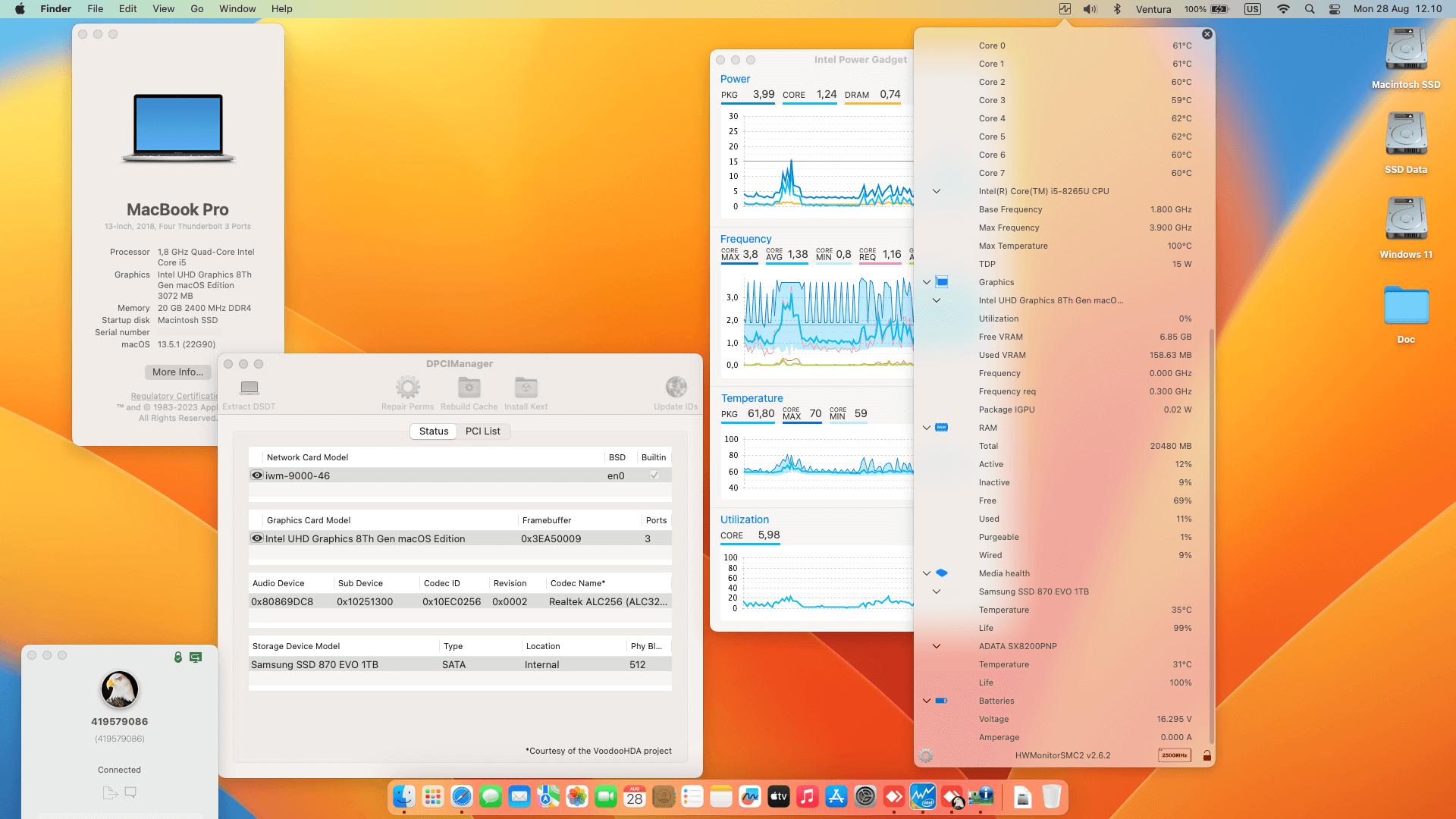 Acer Swift SF314 56G 53XX [WhiskeyLake   Intel UHD 620 + I2C]   OpenCore 1